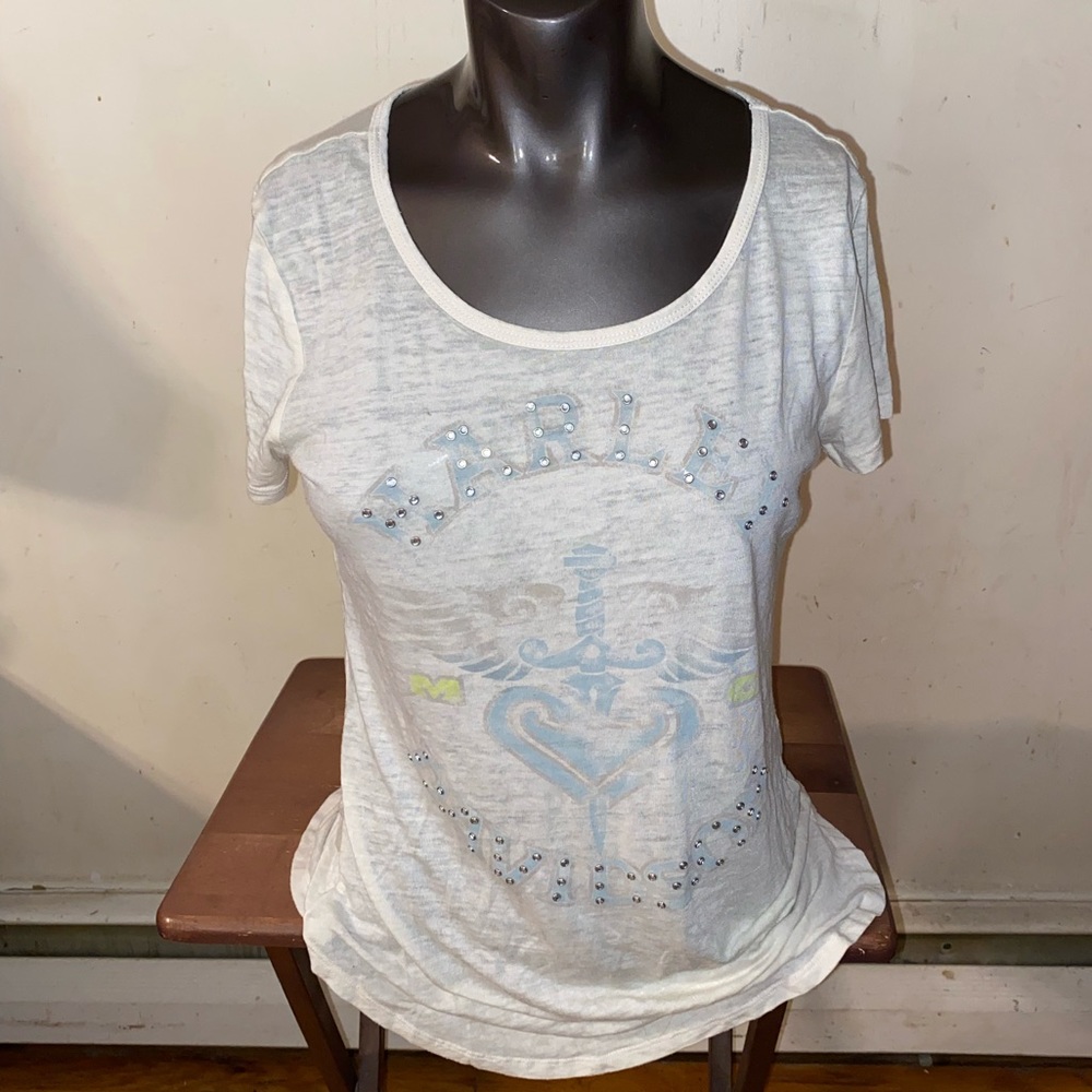 Harley Davidson Embellished Top Medium